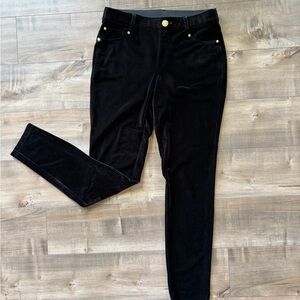 Black Velvet Straight Leg Pants International Concept